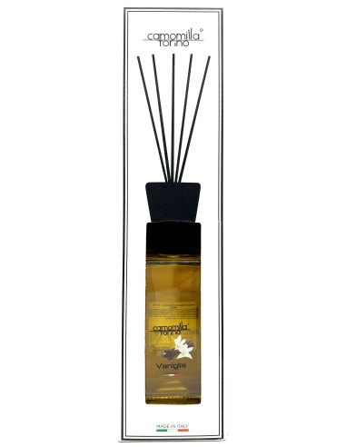 camomilla essenza profumo ambiente con bastoncini - 500ml - vaniglia: tuttocasashop.it: pulizia e cura della casa
