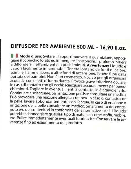 camomilla essenza profumo ambiente con bastoncini - 500ml - vaniglia: tuttocasashop.it: pulizia e cura della casa