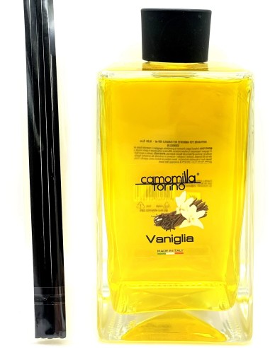 camomilla essenza profumo ambiente con bastoncini - 500ml - vaniglia: tuttocasashop.it: pulizia e cura della casa