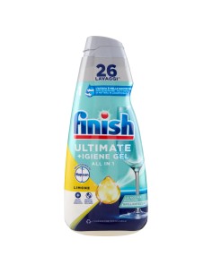 finish ultimate +igiene gel detersivo lavastoviglie 560ml 26 lavaggi - lemon: tuttocasashop.it: pulizia e cura della casa