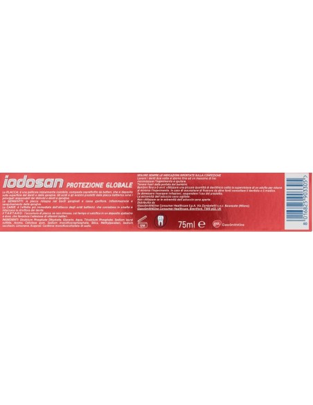 iodosan dentifricio 75ml - protezione globale anticarie e disturbi gengivali: tuttocasashop.it: igiene e cura della persona