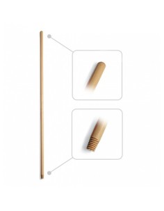 manico scopa legno 130cm - attacco universale a vite: tuttocasashop.it: pulizia e cura della casa