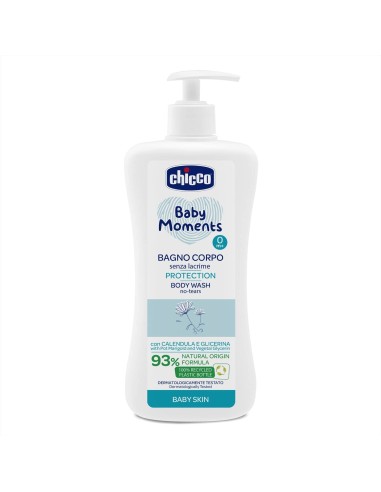 chicco baby moments bagno corpo senza lacrime - 500ml - calendula glicerina: tuttocasashop.it: igiene e cura della persona