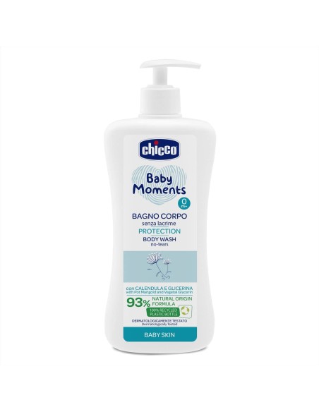 chicco baby moments bagno corpo senza lacrime - 500ml - calendula glicerina: tuttocasashop.it: igiene e cura della persona