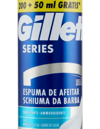 gillette series schiuma da barba - 250ml - ammorbidente con burro di cacao: tuttocasashop.it: igiene e cura della persona