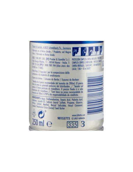 gillette series schiuma da barba - 250ml - ammorbidente con burro di cacao: tuttocasashop.it: igiene e cura della persona