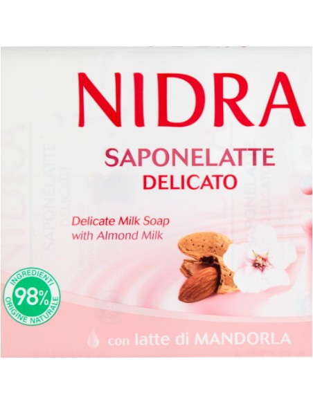 nidra sapone solido - 3 pezzi da 90 grammi - delicato - latte di mandorla: tuttocasashop.it: igiene e cura della persona
