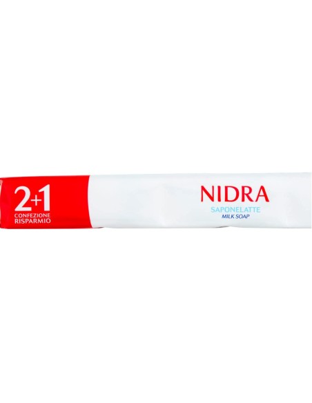nidra sapone solido - 3 pezzi da 90 grammi - idratante - proteine del latte: tuttocasashop.it: igiene e cura della persona