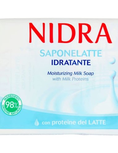 nidra sapone solido - 3 pezzi da 90 grammi - idratante - proteine del latte: tuttocasashop.it: igiene e cura della persona