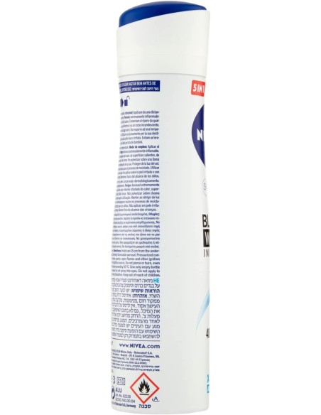 nivea deodorante spray - 150ml - black & white invisible fresh - non macchia: tuttocasashop.it: igiene e cura della persona