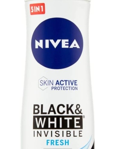 nivea deodorante spray - 150ml - black & white invisible fresh - non macchia: tuttocasashop.it: igiene e cura della persona