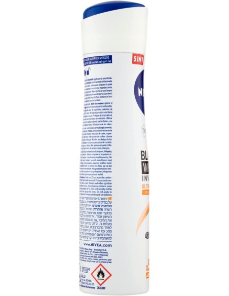 nivea deodorante spray - 150ml - black & white - ultimate impact: tuttocasashop.it: igiene e cura della persona