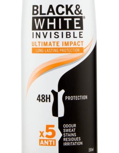 nivea deodorante spray - 150ml - black & white - ultimate impact: tuttocasashop.it: igiene e cura della persona