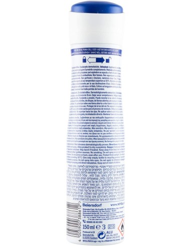 nivea deodorante spray - 150ml - black & white - original - non macchia: tuttocasashop.it: igiene e cura della persona