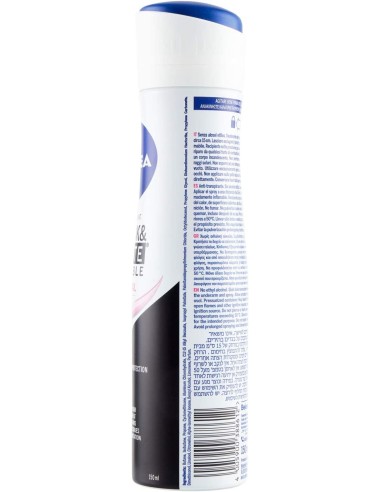 nivea deodorante spray - 150ml - black & white - original - non macchia: tuttocasashop.it: igiene e cura della persona