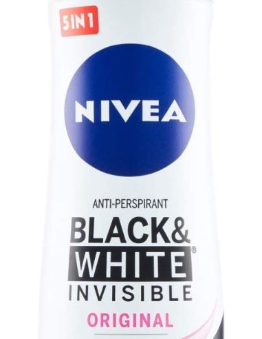 nivea deodorante spray - 150ml - black & white - original - non macchia: tuttocasashop.it: igiene e cura della persona