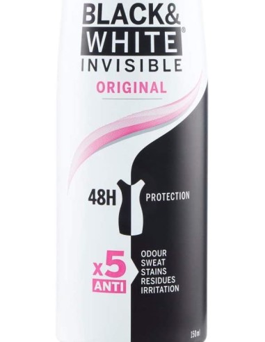 nivea deodorante spray - 150ml - black & white - original - non macchia: tuttocasashop.it: igiene e cura della persona