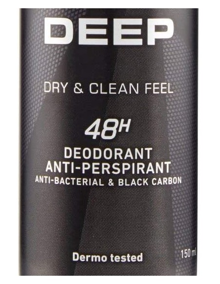 nivea deodorante spray - 150ml - for men - 48h - deep - black carbon: tuttocasashop.it: igiene e cura della persona