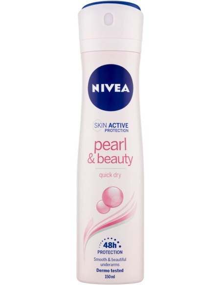 nivea deodorante spray - 150ml - pearl & beauty - protezione 48h: tuttocasashop.it: igiene e cura della persona