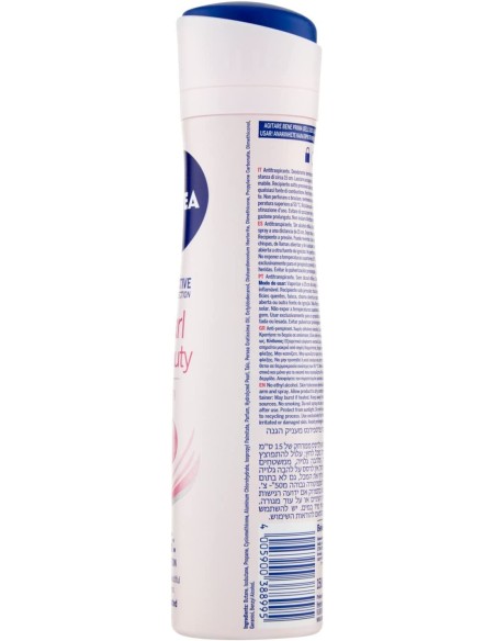 nivea deodorante spray - 150ml - pearl & beauty - protezione 48h: tuttocasashop.it: igiene e cura della persona