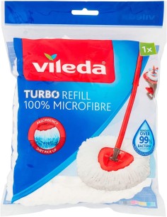vileda turbo smart ricambio mop microfibra lavapavimenti sistema rotante: tuttocasashop.it: pulizia e cura della casa