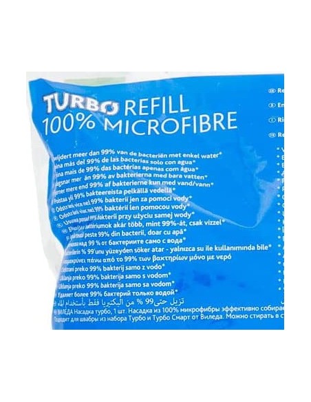 vileda turbo smart ricambio mop microfibra lavapavimenti sistema rotante: tuttocasashop.it: pulizia e cura della casa