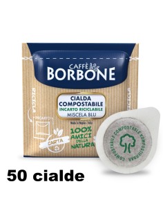 borbone caffe' espresso - 50 cialde ese 44mm - miscela blu - nobile: tuttocasashop.it: altro - bazar