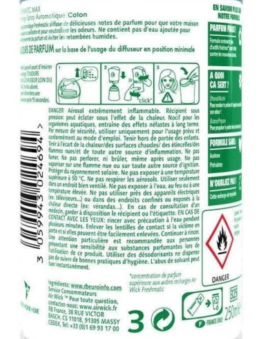 air wick fresh matic 250ml - ricarica per diffusore - coton: tuttocasashop.it: pulizia e cura della casa