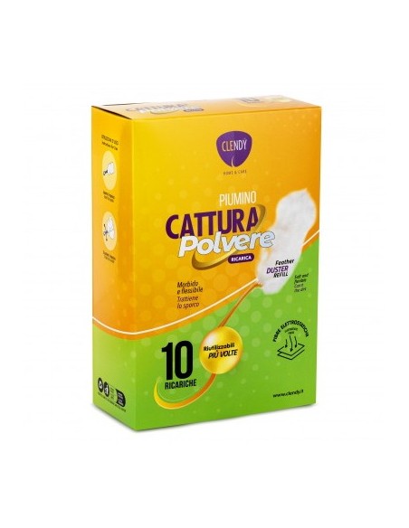 clendy multiduster - 10 ricambi per piumino - profumati: tuttocasashop.it: pulizia e cura della casa
