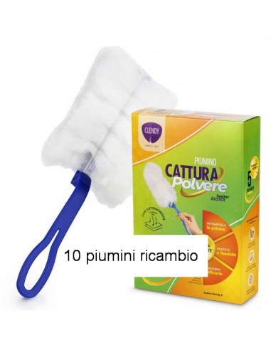 clendy multiduster - 10 ricambi per piumino - profumati: tuttocasashop.it: pulizia e cura della casa
