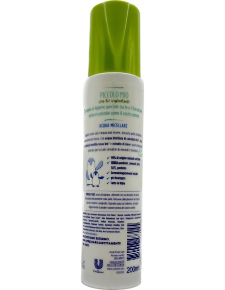 fissan piccolo mio - acqua micellare - 250ml - con bio ingredienti: tuttocasashop.it: igiene e cura della persona