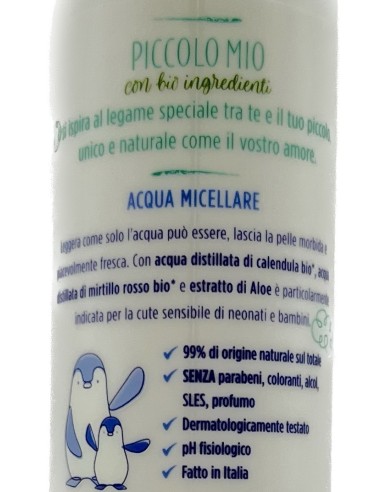 fissan piccolo mio - acqua micellare - 250ml - con bio ingredienti: tuttocasashop.it: igiene e cura della persona