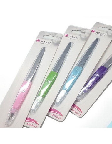 setablu lima per unghie in metallo con leva cuticole - colori assortiti: tuttocasashop.it: igiene e cura della persona