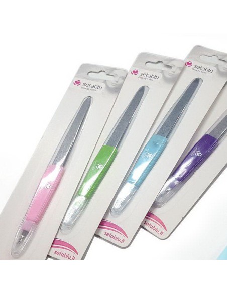 setablu lima per unghie in metallo con leva cuticole - colori assortiti: tuttocasashop.it: igiene e cura della persona