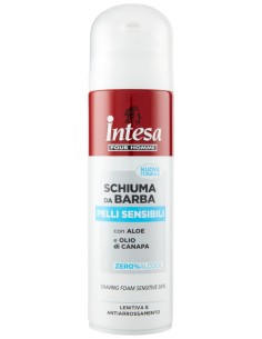 intesa pour homme schiuma da barba - 300ml - pelli  sensibili - aloe canapa: tuttocasashop.it: igiene e cura della persona