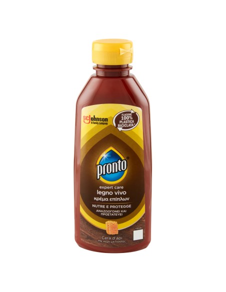 pronto legnovivo crema - 200ml - con cera d'api - nutre e protegge il legno: tuttocasashop.it: pulizia e cura della casa