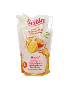 scala detersivo liquido per piatti a mano - ecoricarica da 2 litri - agrumi: tuttocasashop.it: pulizia e cura della casa