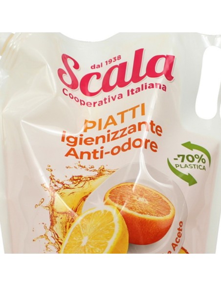 scala detersivo liquido per piatti a mano - ecoricarica da 2 litri - agrumi: tuttocasashop.it: pulizia e cura della casa