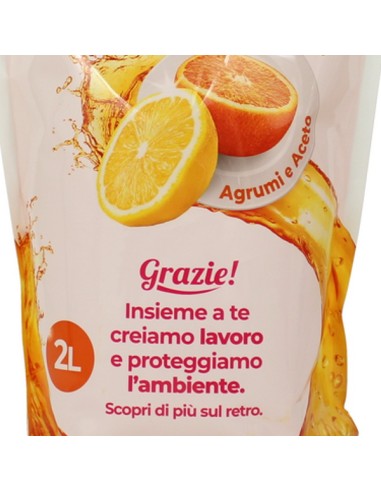 scala detersivo liquido per piatti a mano - ecoricarica da 2 litri - agrumi: tuttocasashop.it: pulizia e cura della casa