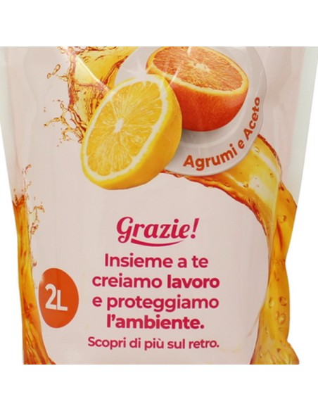 scala detersivo liquido per piatti a mano - ecoricarica da 2 litri - agrumi: tuttocasashop.it: pulizia e cura della casa