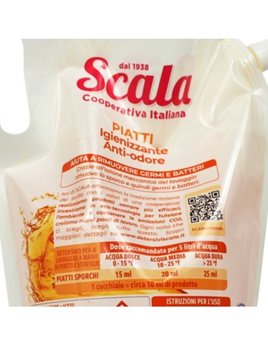 scala detersivo liquido per piatti a mano - ecoricarica da 2 litri - agrumi: tuttocasashop.it: pulizia e cura della casa