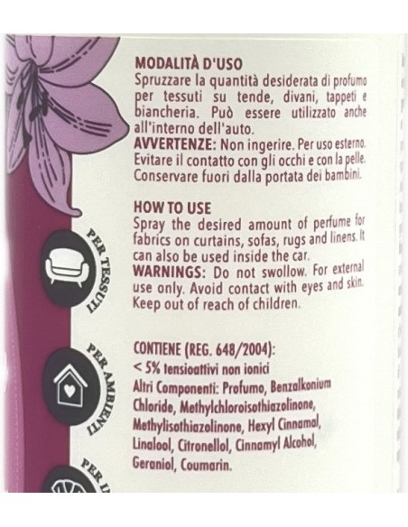 sweet home essenza profumante ambiente e tessuti 250ml - fiorito: tuttocasashop.it: pulizia e cura della casa
