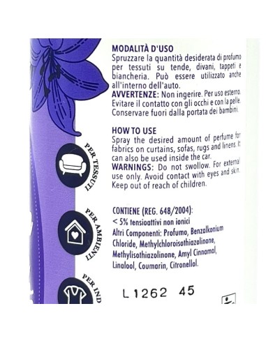 sweet home essenza profumante ambiente e tessuti 250ml - lavanda: tuttocasashop.it: pulizia e cura della casa