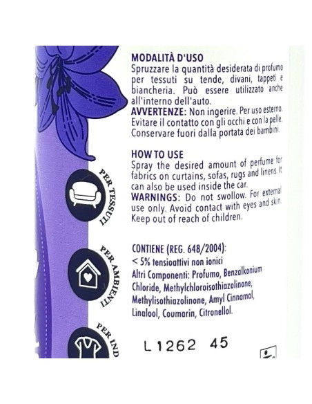sweet home essenza profumante ambiente e tessuti 250ml - lavanda: tuttocasashop.it: pulizia e cura della casa