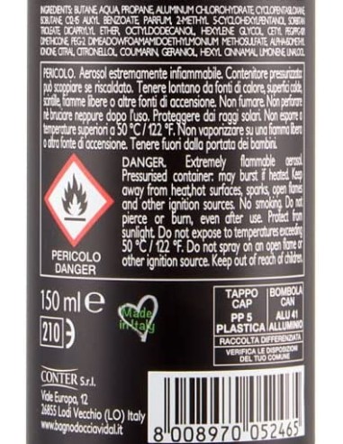vidal deodorante spray - 150ml - for men invisible 48h 0% alcool no macchie: tuttocasashop.it: igiene e cura della persona