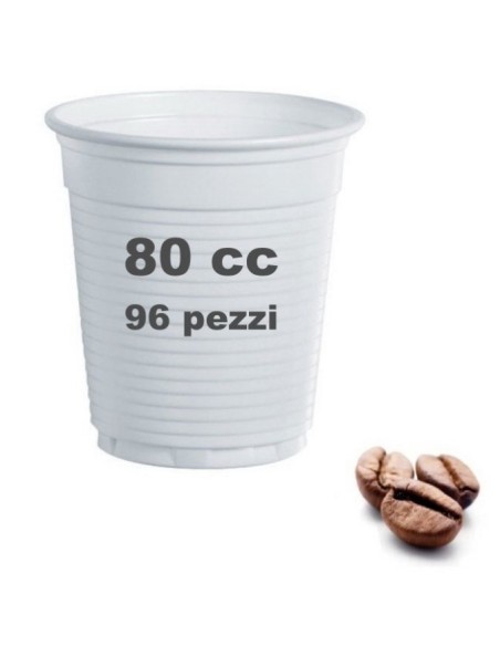 very well 96 bicchieri monouso in plastica formato caffe' 80cc - bianchi: tuttocasashop.it: carta & monouso