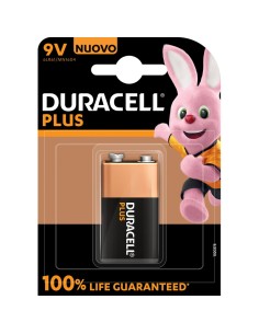 duracell plus pila formato transistor 9v - 1 pezzo - alkaline: tuttocasashop.it: altro - bazar