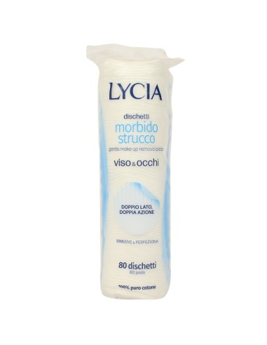 lycia morbido strucco viso & occhi - 80 dischetti levatrucco: tuttocasashop.it: igiene e cura della persona