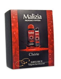 malizia cherie - docciaschiuma 300ml + deo spray 100ml + set bracciali: tuttocasashop.it: igiene e cura della persona
