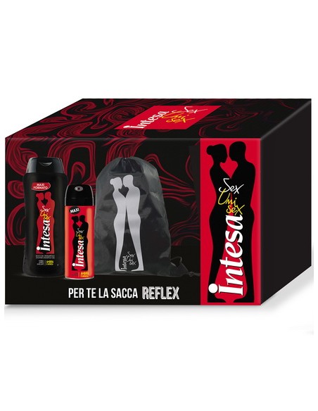 intesa sex unisex confezione: docciashampoo 300ml + deo spray 150ml + sacca: tuttocasashop.it: igiene e cura della persona